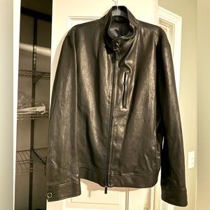 Giorgio Armani Men’s Leather Jacket Size 60